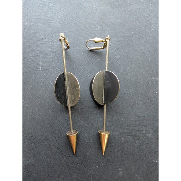 Avant Garde Metal Earrings Artsy 1 Pair Plus Miss-matched - Picture 5 of 6